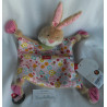 Sigikid - Schmusetuch - Hase Bungee Bunny mit Halstuch - braun/ rosa mit bunten Blumenmotiven - ca. 25 cm lang