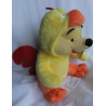 Disney - Winnie Pooh im Hahn Kostüm - gelb/rot/orange - sitzend ca. 25 cm groß