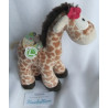 Nici - Plüschtier - Giraffe Debbie mit Blümchen am Ohr - brauntöne/pink - ca. 20 cm groß - stehend