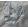 Babydream - Schmusetuch - Bär - blau-weiß gestreift - ca. 27 cm  x ca. 28 cm groß