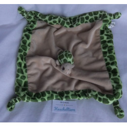 Toi Toys - Schmusetuch - Schildkröte braun/grün - ca. 30 cm x 30 cm groß