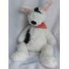 Teddykompaniet - Plüschtier - Hund weiß/schwarz/rosa mit Halstuch - ca. 28 cm groß - Schlenker