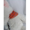 Teddykompaniet - Plüschtier - Hund weiß/schwarz/rosa mit Halstuch - ca. 28 cm groß - Schlenker