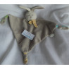 Fashy - Little Stars - Schmusetuch - Hase graubraun mit gelb-weiß gestreiftem Schal - graubraun und grün - ca. 30 cm lang