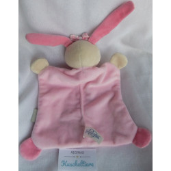 Beauty Baby - Schmusetuch - Hase rosa mit kleiner Igelapplikation - ca. 25 cm lang