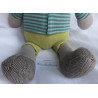 Depot - Plüschtier - For Little Ones - Strick - Elefant - grau, grün - ca. 48 cm groß - Schlenker