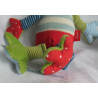 Sigikid - Kuscheltier Spieltierchen - Patchwork World Mini Frosch - ca. 25 cm groß - Schlenker