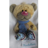 Depesche - Vintage Plüschtier - Pimboli mit Schal und gestreiften Socken - ca. 22 cm groß - Schlenker