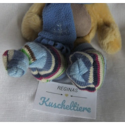 Depesche - Vintage Plüschtier - Pimboli mit Schal und gestreiften Socken - ca. 22 cm groß - Schlenker