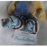 Depesche - Vintage Plüschtier - Pimboli mit Schal und gestreiften Socken - ca. 22 cm groß - Schlenker