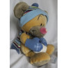 Depesche - Vintage Plüschtier - Pimboli mit Schneeball, Schal, Handschuhe und Mütze - ca. 40 cm groß - Schlenker