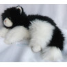 Ty - Plüschtier - Classic Kittles Katze - weiß/ schwarz - ca. 27 cm lang - liegend