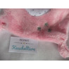 Nicotoy - Schmusetuch - Hase rosa/weiß mit grauen Punkten und aufgestickten Sternchen - ca. 24 cm lang