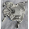 Lomotex - Schmusetuch - Nashorn - grau/weiß - ca. 35 cm x 35 cm groß