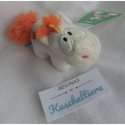 Nici - Schlüsselanhänger - Einhorn Theodor & friends - creme/orange - ca. 9 cm lang und ca. 9 cm hoch