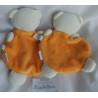 Babydream - zwei Schmusetücher - Bär orange/weiß - ca. 22 cm lang