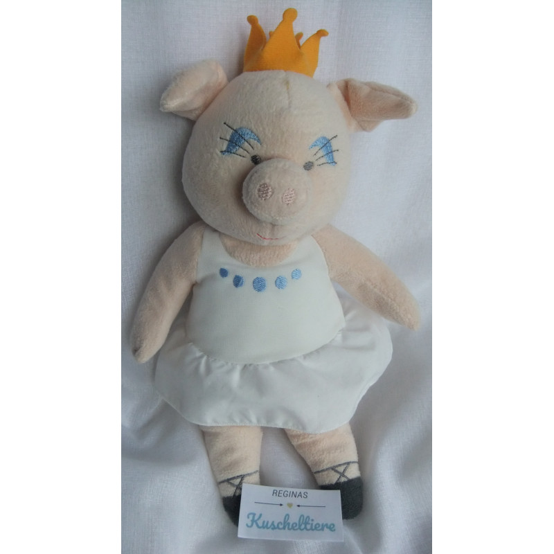 Ikea - Plüschtier - Klappar Cirkus Schwein/Ferkelchen Ballerina mit Krönchen - rosa - ca. 33 cm groß