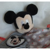 Nicotoy - Disney - Schmusetuch Mickey Mouse - rot/schwarz/grau - ca. 35 cm lang