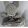 Pusblu - Plüschtier/Handpuppe mit Rassel-und Knistergeräusch - Fuchs - weiß/grau - ca. 25 cm groß - stehend