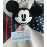 Schmusetuch - Mickey Mouse Maus - beige/blau mit Motive - ca. 25 cm x 27 cm groß