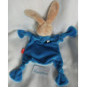 Sigikid - Schmusetuch - Poesie - Hase mit Halstuch Blautöne und Schriftzug Tanze im Regen - ca. 25 cm lang