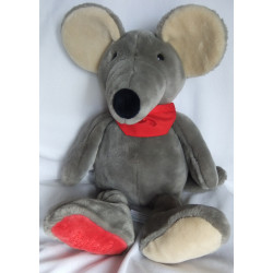 Sigikid - Plüschtier - Red Friends - Maus mit rotem Halstuch und roter Pfote  - ca. 70 cm groß - Schlenker