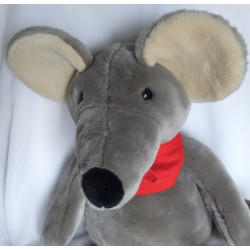 Sigikid - Plüschtier - Red Friends - Maus mit rotem Halstuch und roter Pfote  - ca. 70 cm groß - Schlenker