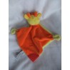 Besttoy -Schmusetuch - Kuh - gelb, orange - mit Rasselgeräusch und Beissecke - ca. 30 cm lang