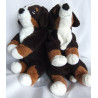 Ikea - Plüschtiere - zwei Hunde - Berner Sennenhund  Hoppig - Brauntöne und weiß - ca. 35 cm lang und ca. 25 cm hoch