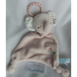 Douglas Baby - Schmusetuch - Lil'Teether - Elefant mit Beißring - rosa - ca.