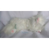 Nici - Plüschtier - Katze Meowlina - weiß, rosa - ca. 45 cm lang (mit Puschelschwänzchen gemessen) - liegend