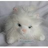 Nici - Plüschtier - Katze Meowlina - weiß, rosa - ca. 45 cm lang (mit Puschelschwänzchen gemessen) - liegend