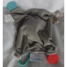 Modern Baby - Schmusetuch - Elefant bunt gestreift, grau mit verschiedenen Beißecken - ca. 26 cm x ca. 26 cm groß