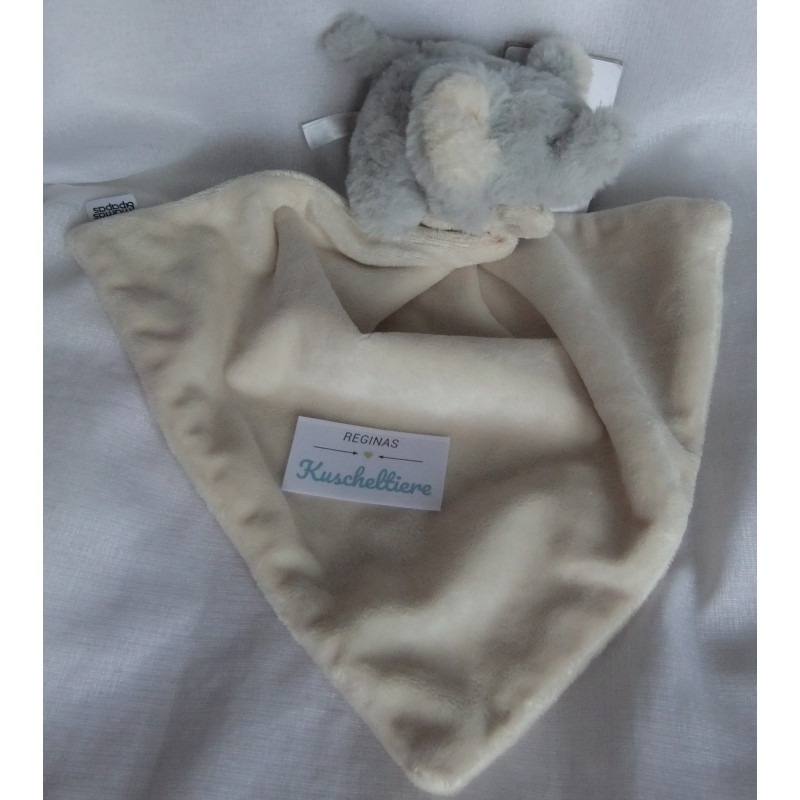Mamas & Papas - Schmusetuch - Elefant mit Schnuffeltuch - beige/grau - ca. 45 cm lang