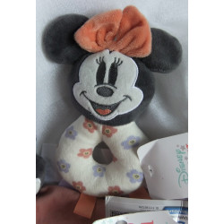 Pepco - Schmusetuch und Rasselgreifling - Disney - Minnie Mouse -  rosa, creme - mit Rasselgeräusch - ca. 30 cm lang