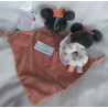 Pepco - Schmusetuch und Rasselgreifling - Disney - Minnie Mouse -  rosa, creme - mit Rasselgeräusch - ca. 30 cm lang