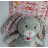 Spiegelburg BabyGlück - Spieluhr Hase - hellgrau, buntes Blumenmuster - Melodie: Schlaf Kindlein schlaf.. - ca. 21 cm groß
