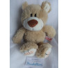Nici - Plüschtier - Classic Bear Bär - hellbraun/weiß/rosa - ca. 25 cm groß - Schlenker