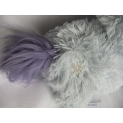 Nici - Plüschtier - Einhorn Theodor Winter - Snow Coldson mit Kapuze - hellblau/lila - ca. 22 cm hoch  stehend
