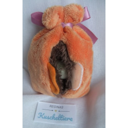 Nici - Plüschtier - Let me out im Sack - Elch - braun/orange - ca. 15 cm groß