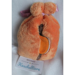 Nici - Plüschtier - Let me out im Sack - Elch - braun/orange - ca. 15 cm groß