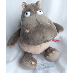 Nici - Plüschtier - Wild Adventures -Nilpferd Balduin - grau/rosa - ca. 25 cm groß - Schlenker