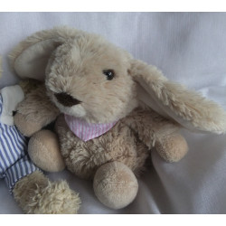 Zwei Plüschtiere - Teddy Hermann Herzekind Hase und Design+Kompetenz GmbH Hasen
