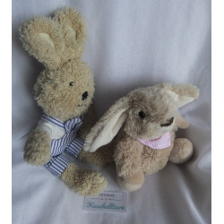 Zwei Plüschtiere - Teddy Hermann Herzekind Hase und Design+Kompetenz GmbH Hasen