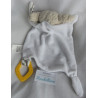 Scherer 4 you - Schmusetuch - Schaf Wolly - grau-wollweiß gestreift, beige - gelber Beißring - ca. 26 cm lang