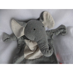 Sigikid - Schmusetuch - Elefant - grau meliert/beige meliert - ca. 25 cm lang