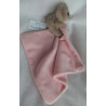 George Clothing - Schmusetuch - Bär braun mit Schnuffeltuch rosa