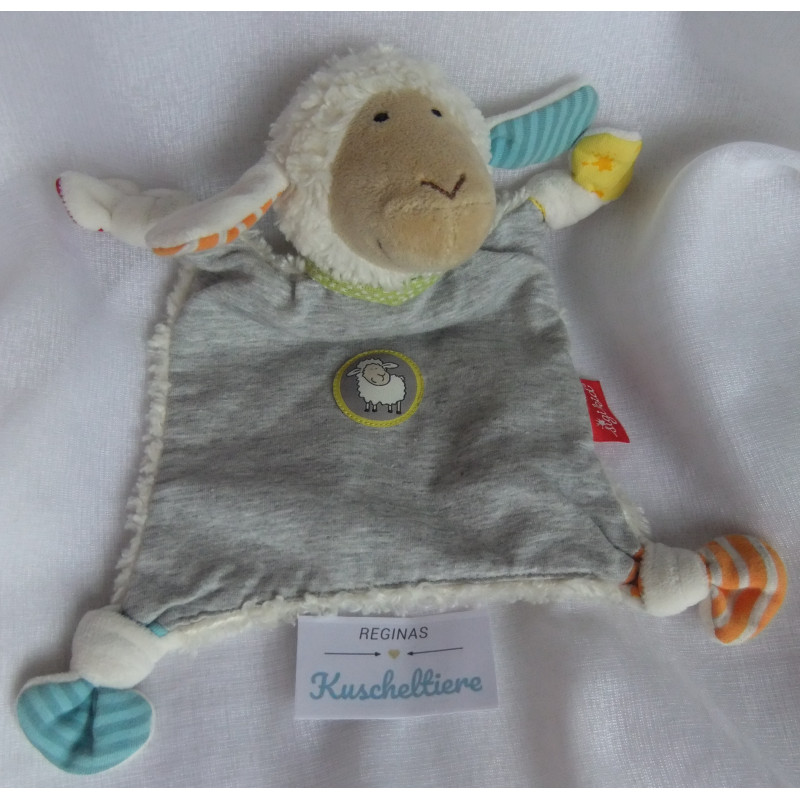 Sigikid - Schmusetuch -  Schaf Boller Schäfle mit Halstuch - ca. 23 cm lang