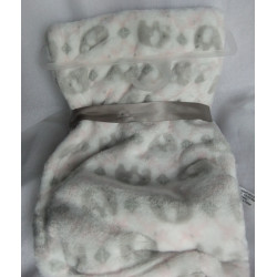Blankets & Beyond - Set - Schmusetuch und Decke - Elefant rosa/weiß/grau