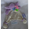 Happy - Schmusetuch - Elefant - lila/beige/bunter Rüssel - ca. 33 cm lang